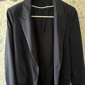 COS pinstriped navy jacket